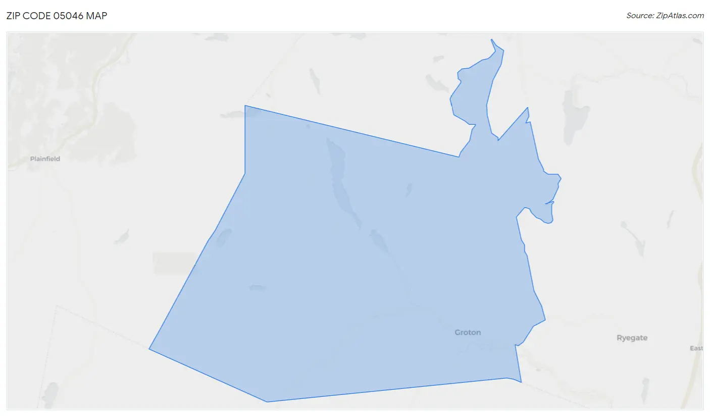 Zip Code 05046 Map