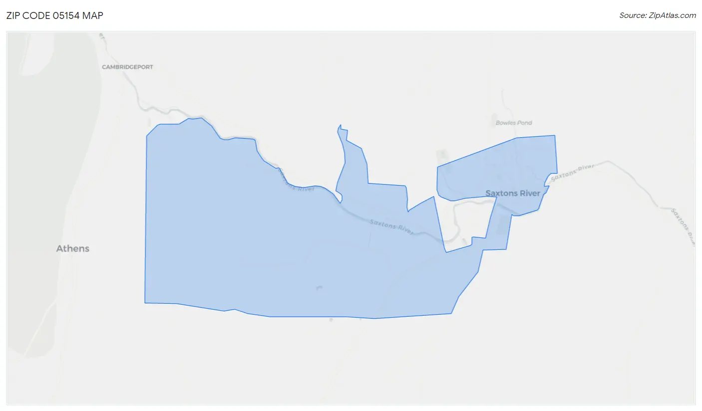 Zip Code 05154 Map