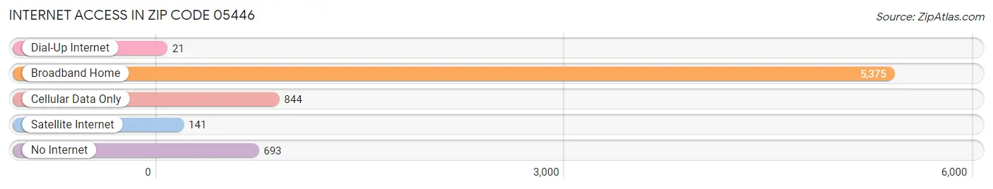 Internet Access in Zip Code 05446