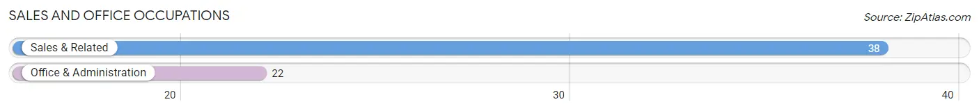 Sales and Office Occupations in Zip Code 05658