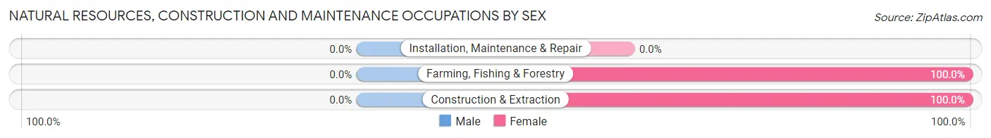 Natural Resources, Construction and Maintenance Occupations by Sex in Zip Code 06459