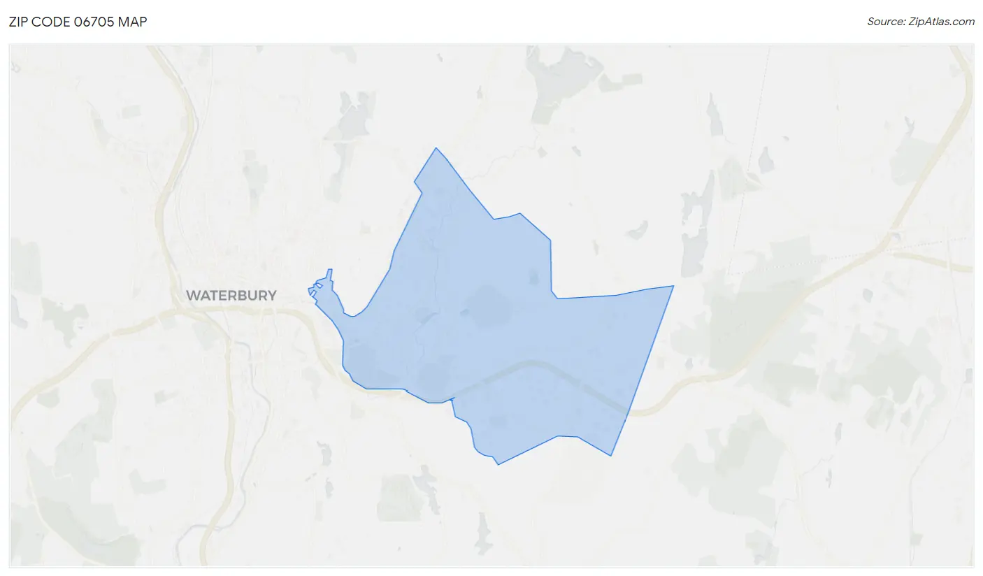 Zip Code 06705 Map