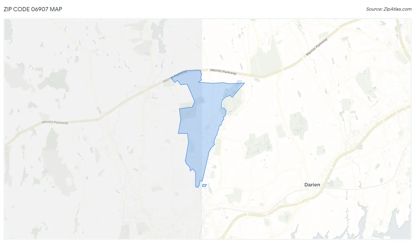 Zip Code 06907 Map