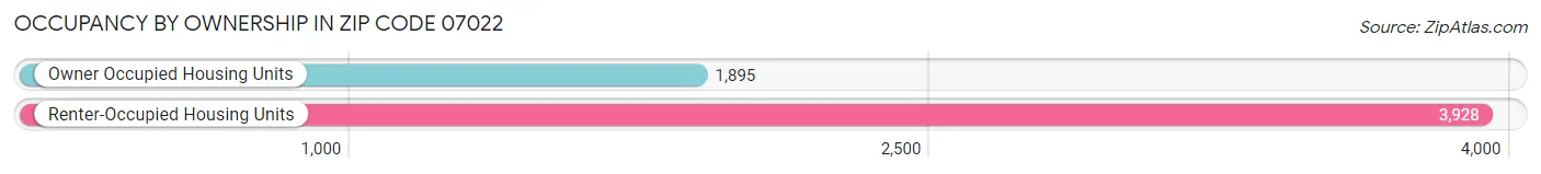 Occupancy by Ownership in Zip Code 07022