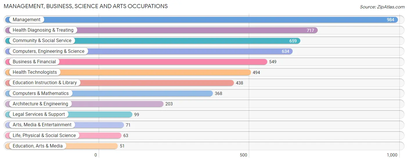 Management, Business, Science and Arts Occupations in Zip Code 07836