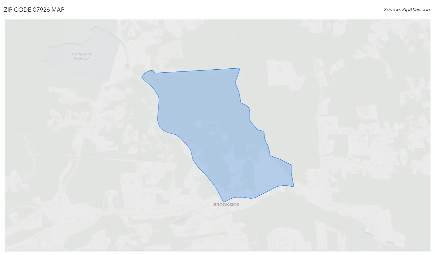 Zip Code 07926 Map