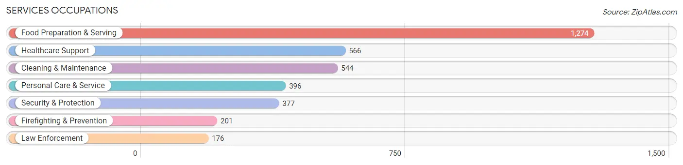 Services Occupations in Zip Code 08012