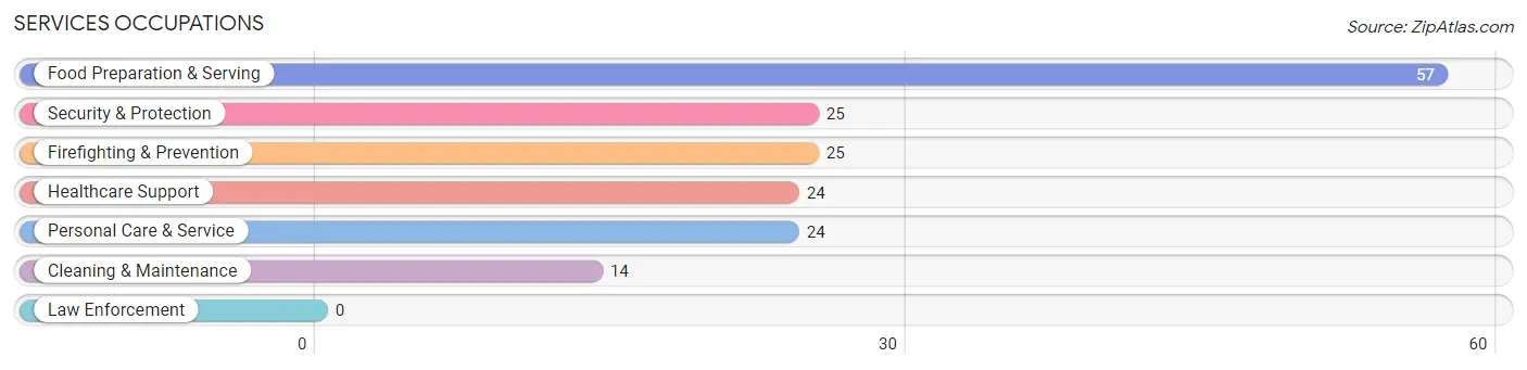 Services Occupations in Zip Code 08036