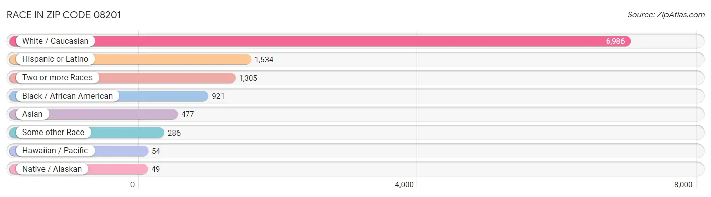 Race in Zip Code 08201