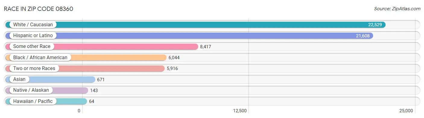Race in Zip Code 08360
