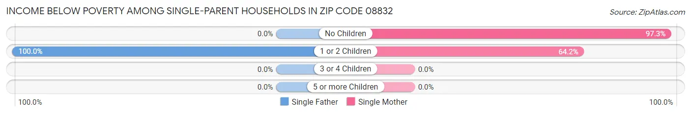 Income Below Poverty Among Single-Parent Households in Zip Code 08832