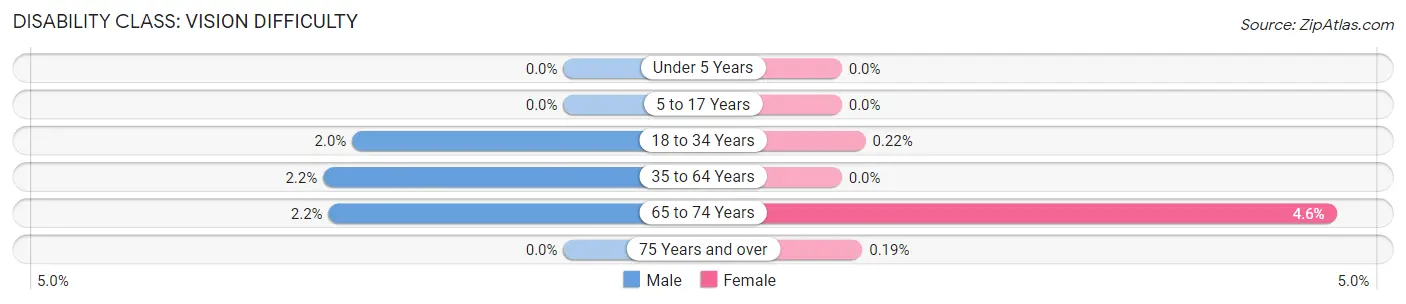 Disability in Zip Code 10012: <span>Vision Difficulty</span>