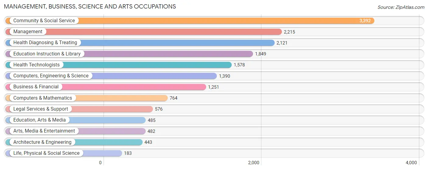 Management, Business, Science and Arts Occupations in Zip Code 10306