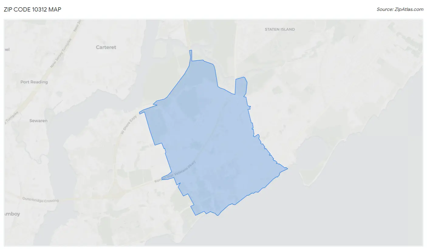 Zip Code 10312 Map