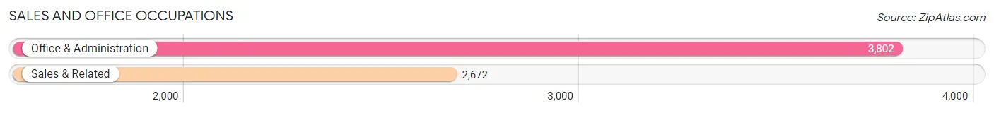 Sales and Office Occupations in Zip Code 10466