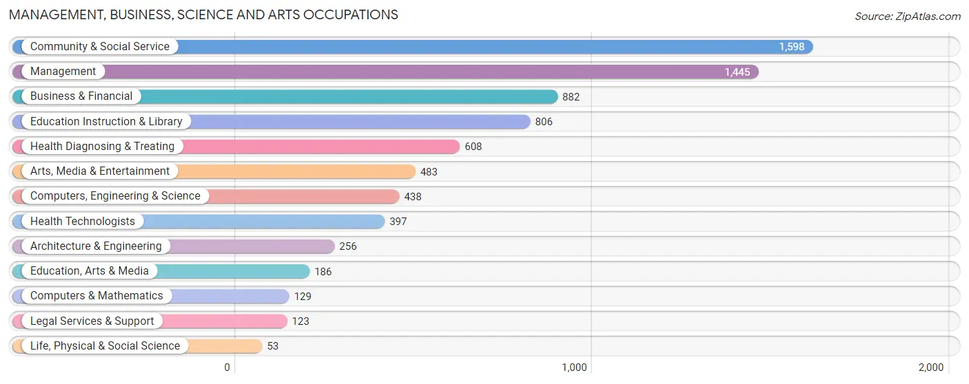 Management, Business, Science and Arts Occupations in Zip Code 10509