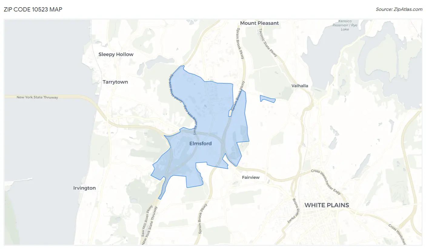 Zip Code 10523 Map