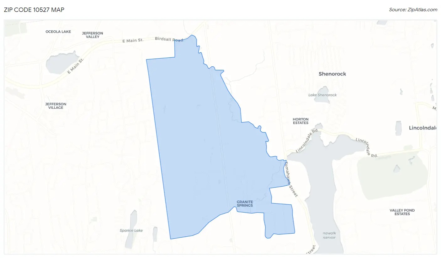 Zip Code 10527 Map