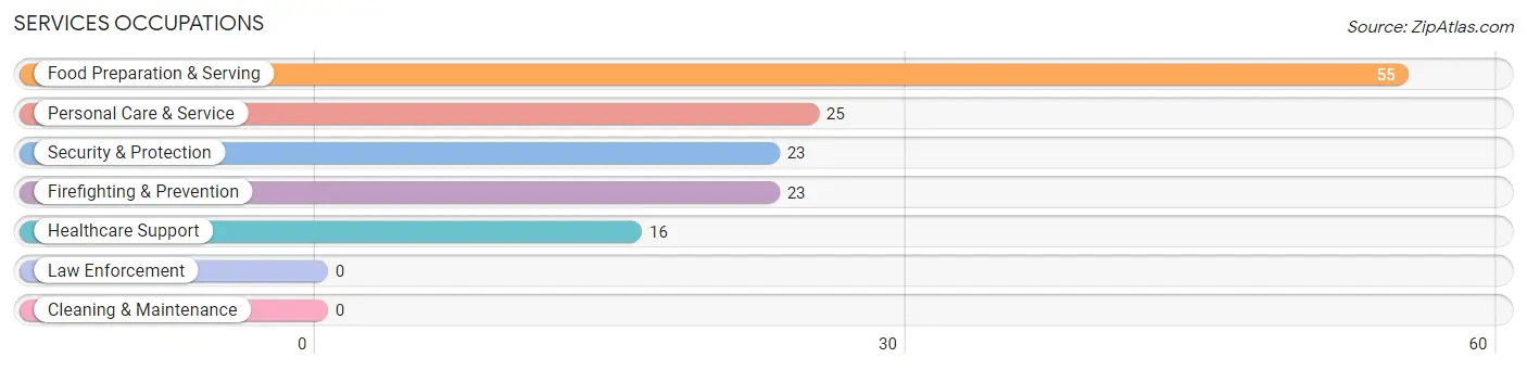 Services Occupations in Zip Code 10964