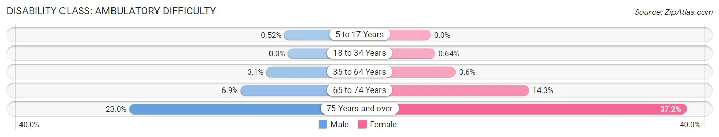 Disability in Zip Code 11003: <span>Ambulatory Difficulty</span>