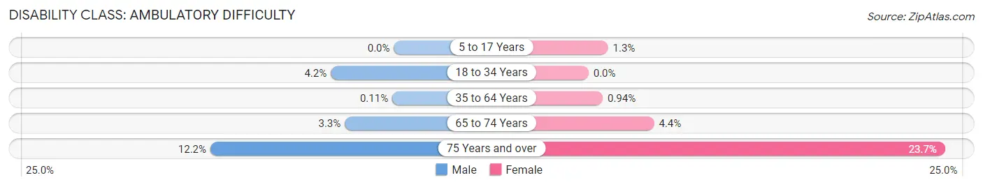 Disability in Zip Code 11030: <span>Ambulatory Difficulty</span>