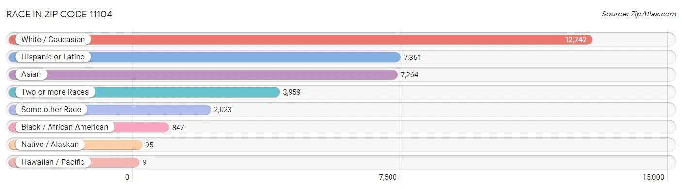 Race in Zip Code 11104