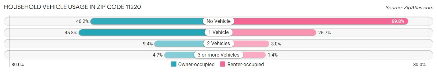 Household Vehicle Usage in Zip Code 11220