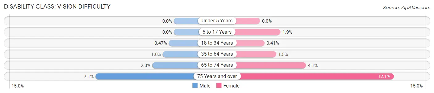 Disability in Zip Code 11220: <span>Vision Difficulty</span>