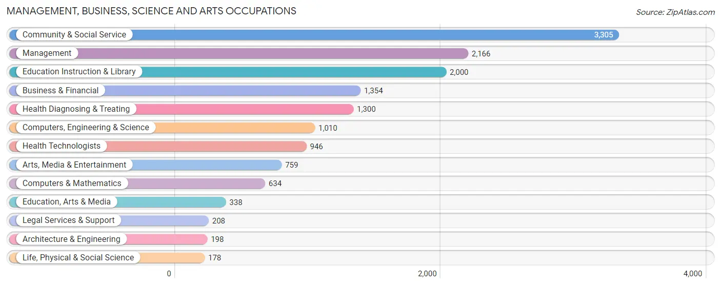 Management, Business, Science and Arts Occupations in Zip Code 11228