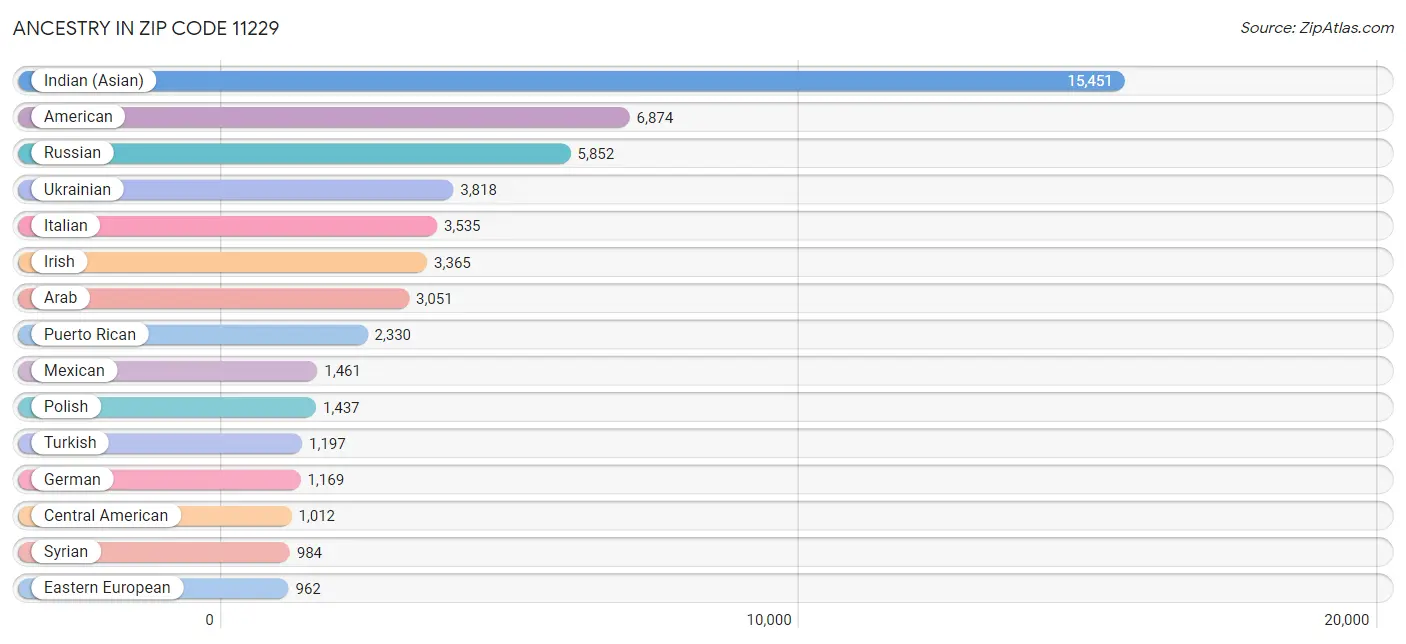 Ancestry in Zip Code 11229