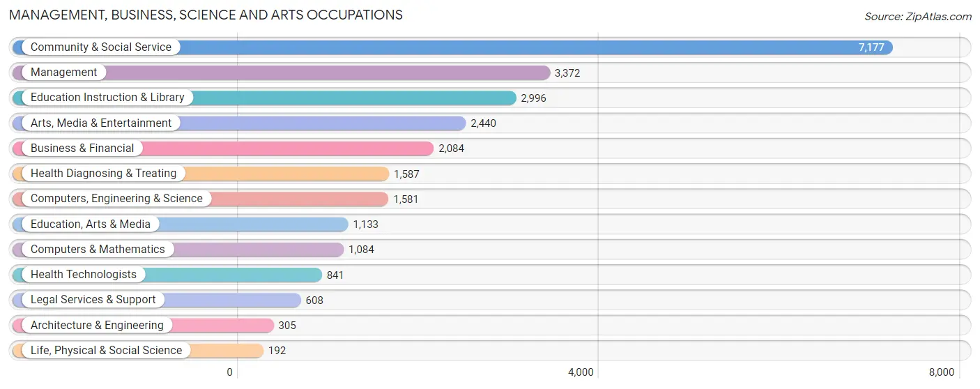 Management, Business, Science and Arts Occupations in Zip Code 11233