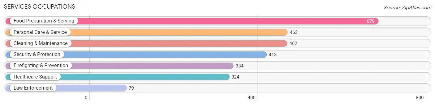 Services Occupations in Zip Code 11249