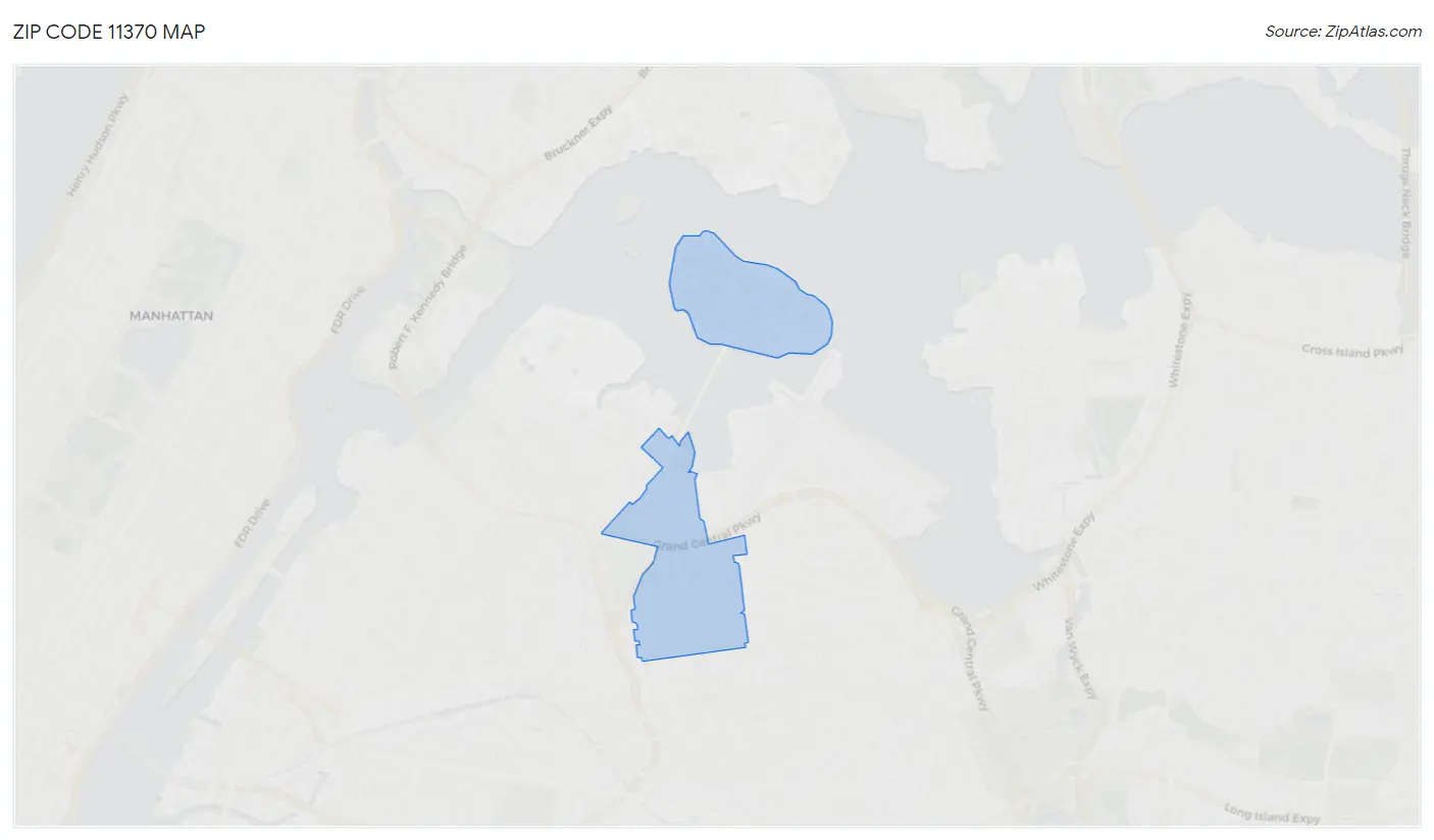 Zip Code 11370 Map