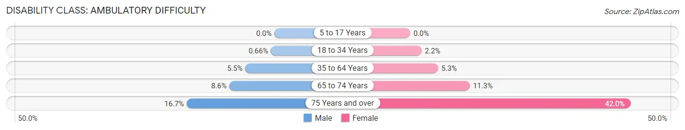 Disability in Zip Code 11413: <span>Ambulatory Difficulty</span>