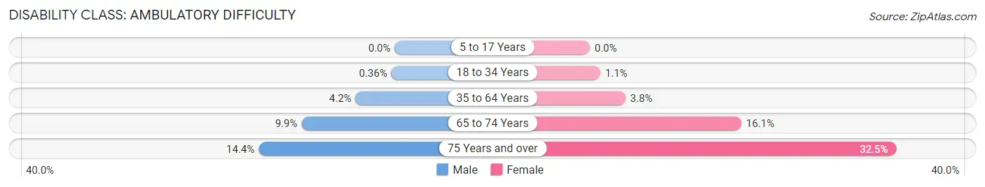 Disability in Zip Code 11422: <span>Ambulatory Difficulty</span>