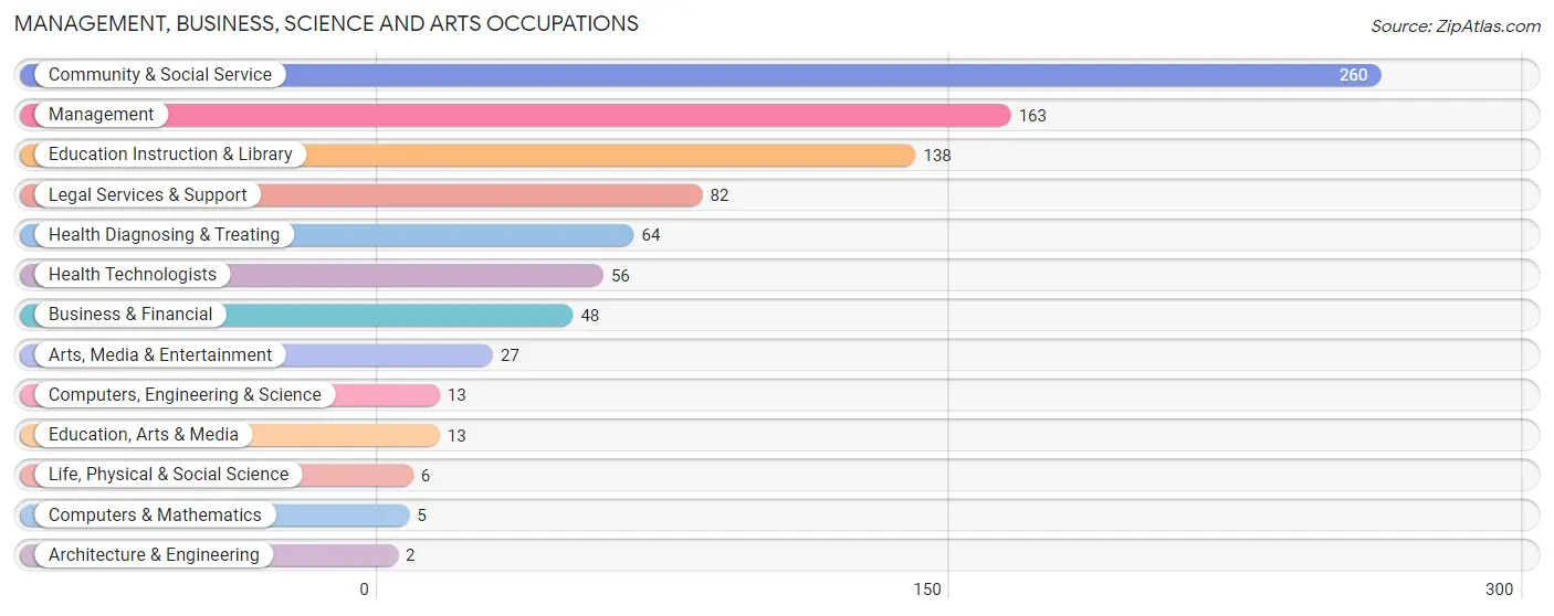 Management, Business, Science and Arts Occupations in Zip Code 11509