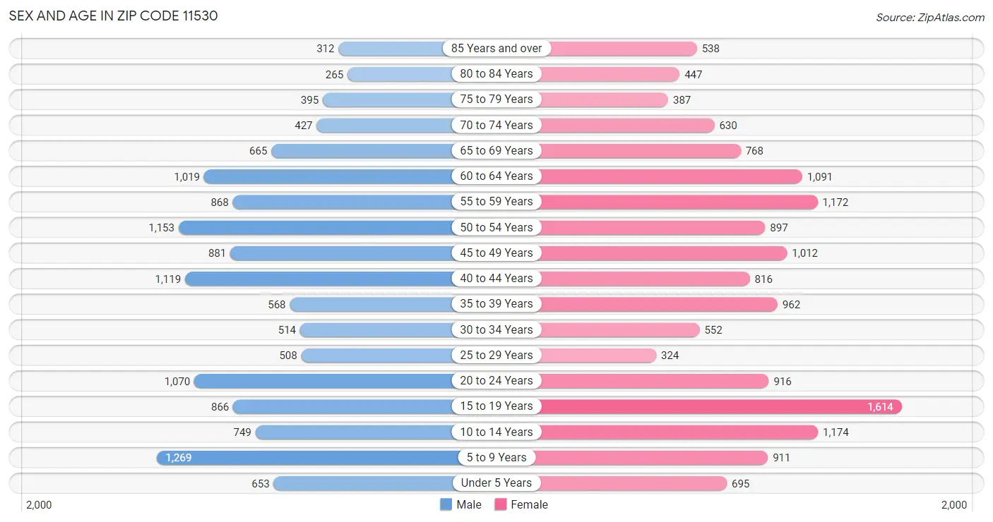 Sex and Age in Zip Code 11530