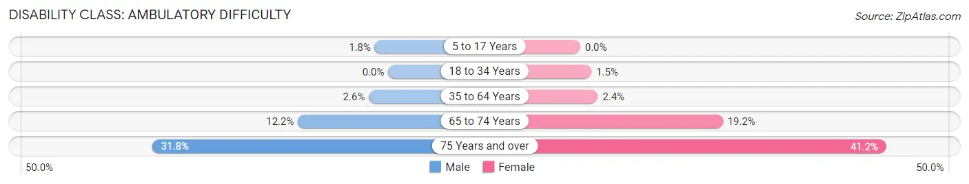 Disability in Zip Code 11570: <span>Ambulatory Difficulty</span>