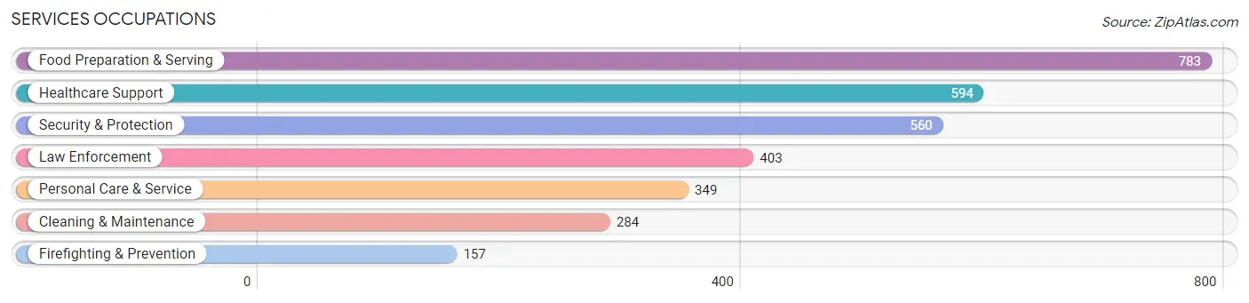 Services Occupations in Zip Code 11741