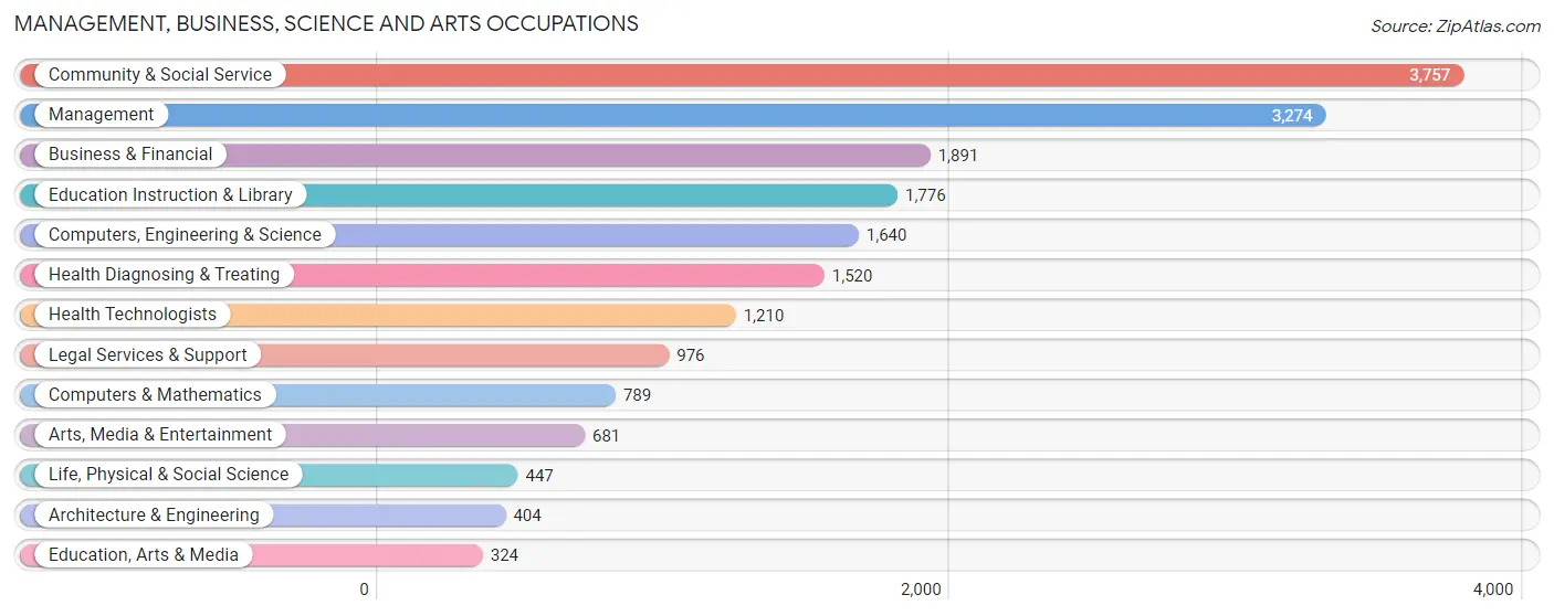 Management, Business, Science and Arts Occupations in Zip Code 11743