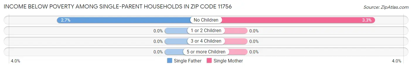 Income Below Poverty Among Single-Parent Households in Zip Code 11756