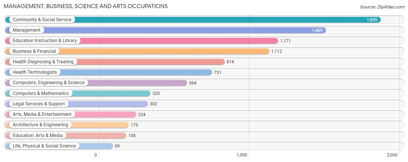 Management, Business, Science and Arts Occupations in Zip Code 11783