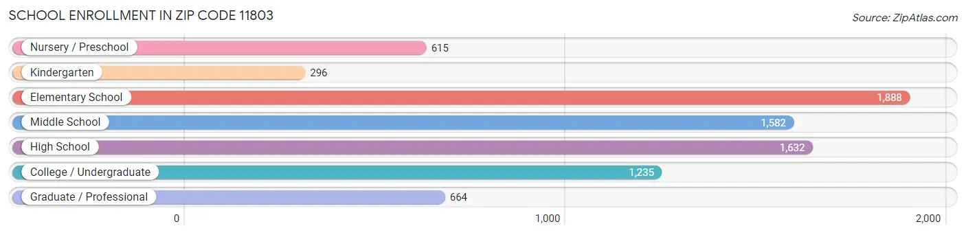 School Enrollment in Zip Code 11803