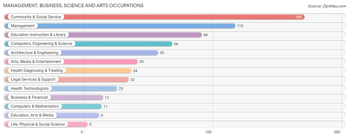 Management, Business, Science and Arts Occupations in Zip Code 11939