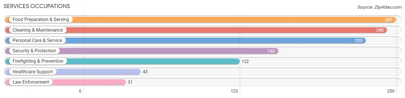 Services Occupations in Zip Code 11949