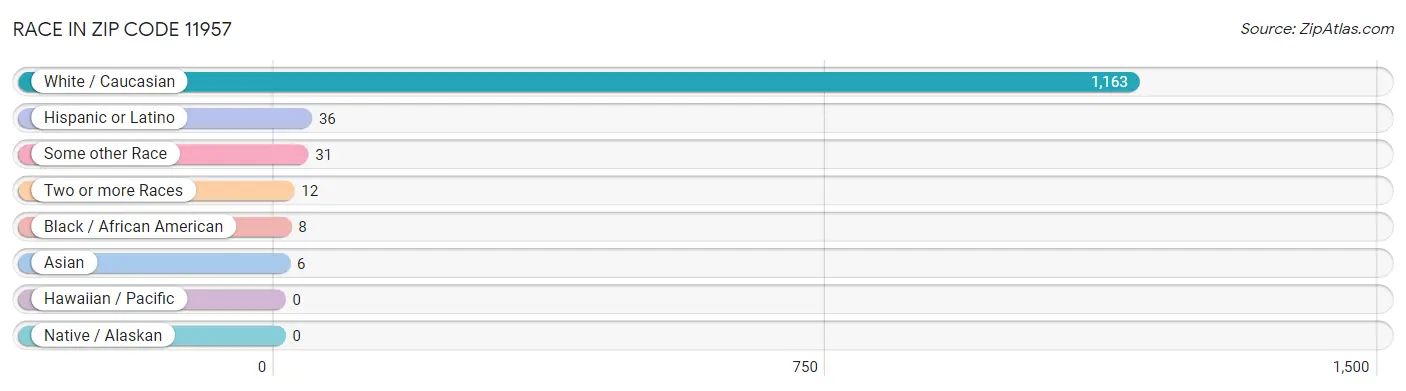 Race in Zip Code 11957