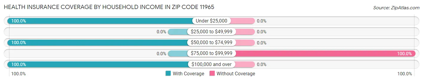 Health Insurance Coverage by Household Income in Zip Code 11965
