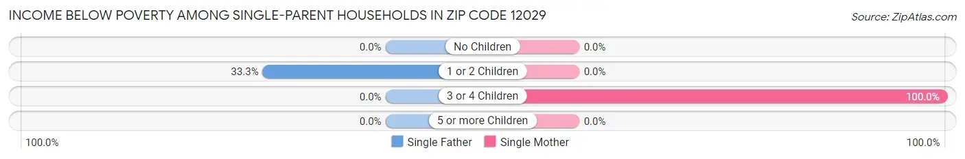 Income Below Poverty Among Single-Parent Households in Zip Code 12029