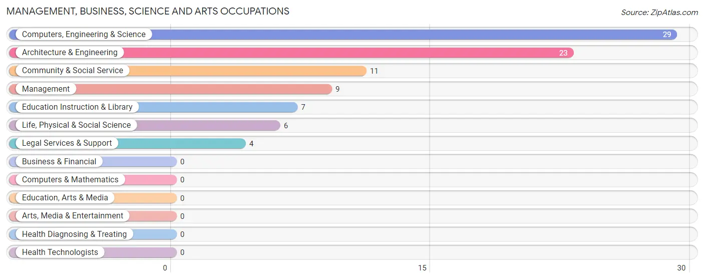 Management, Business, Science and Arts Occupations in Zip Code 12035