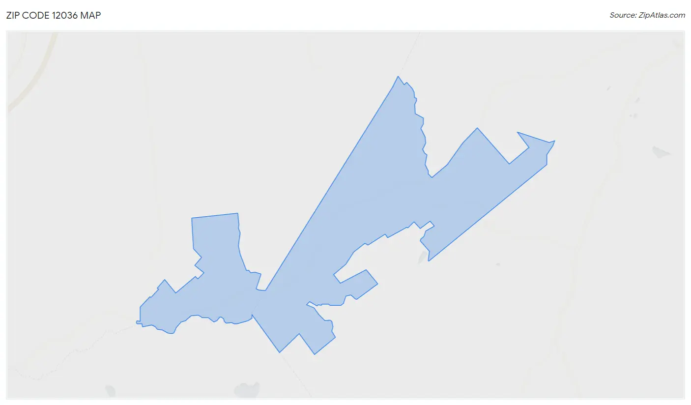 Zip Code 12036 Map